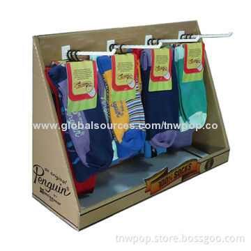 POP Countertop displays, socks rack, strong and eco-friendly, customized sizes and designs
